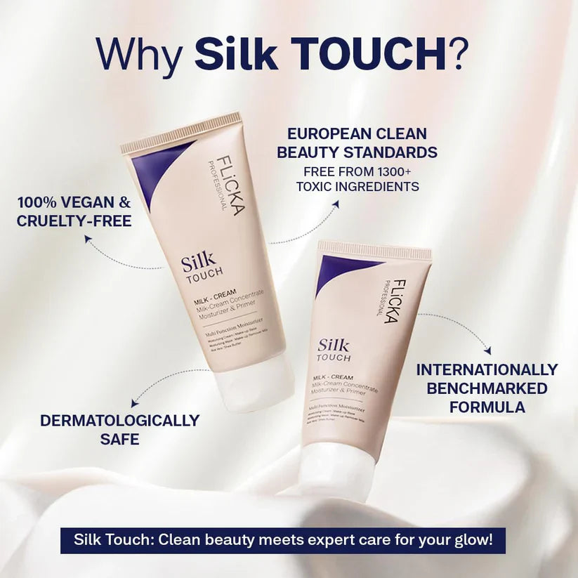 FLiCKA Silk Touch 3-in-1 Hydrating Moisturizer & Primer | All Skin Types (Sticker)