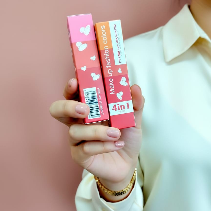 4 in 1 Multicolor Lipstick and Eyeshadow Stick – Creamy Makeup Stick