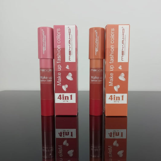 4 in 1 Multicolor Lipstick and Eyeshadow Stick – Creamy Makeup Stick
