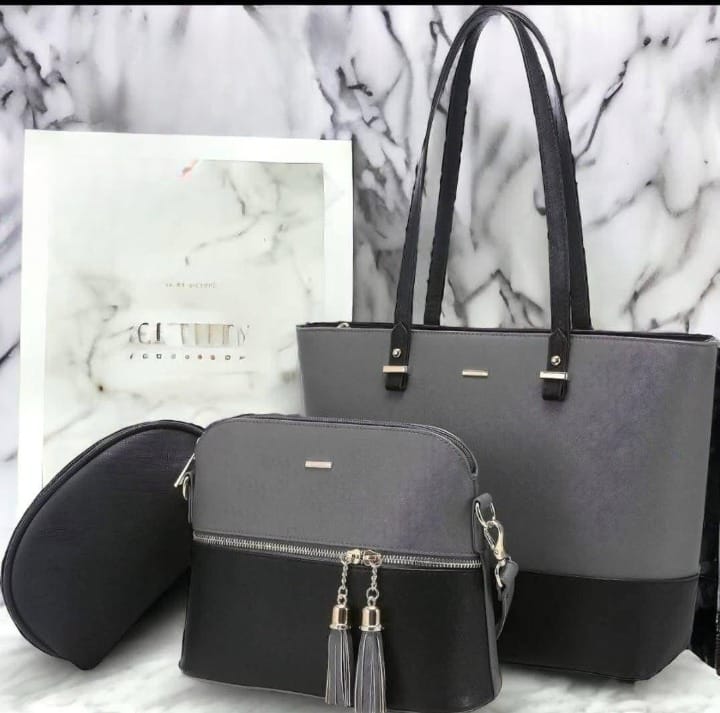 3 Piece Tote Handbag Elegant Design Premium Quality Smooth Finish Easy Carry For Daily Fashion Needs